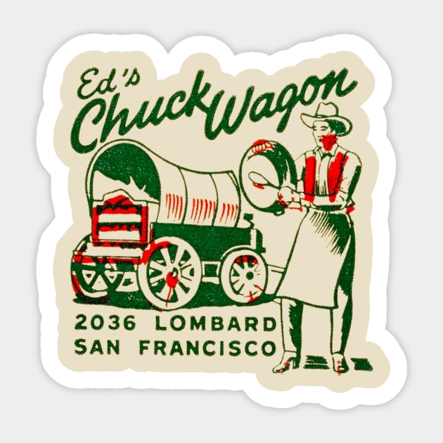 Ed's Chuck Wagon Sticker by MindsparkCreative